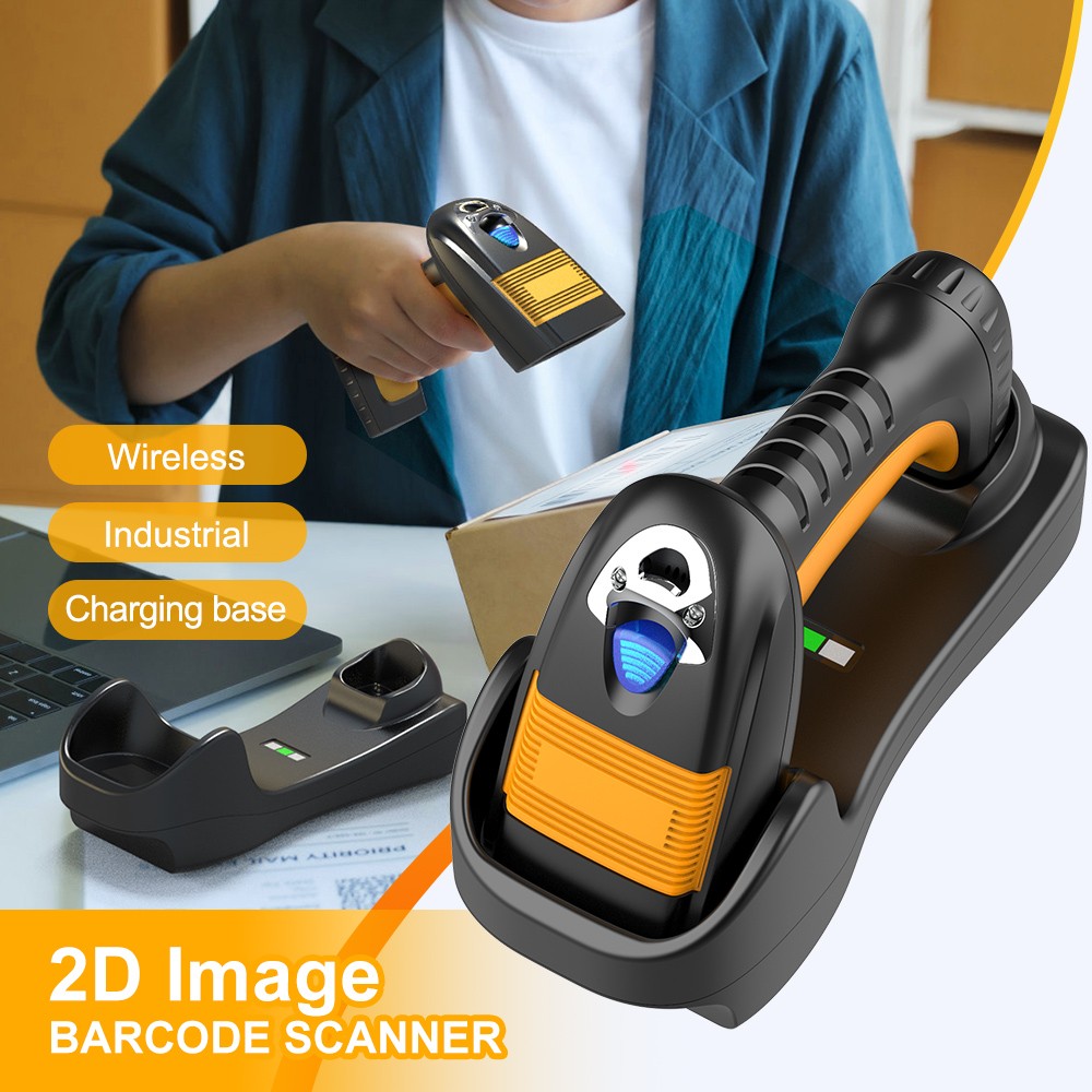 Barcode Scanner Wired 1d 2d Continuous Scan Bar Code Reader for POS System