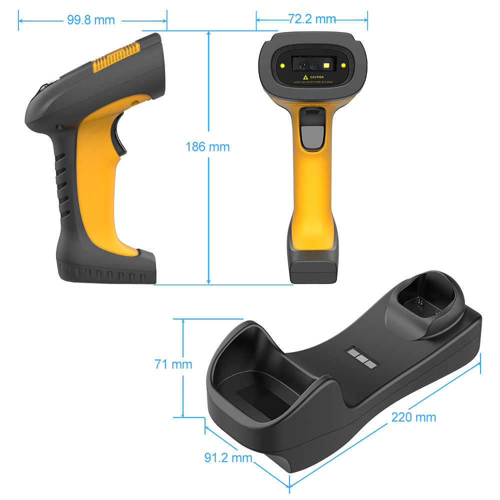 Barcode Scanner Wired 1d 2d Continuous Scan Bar Code Reader for POS System