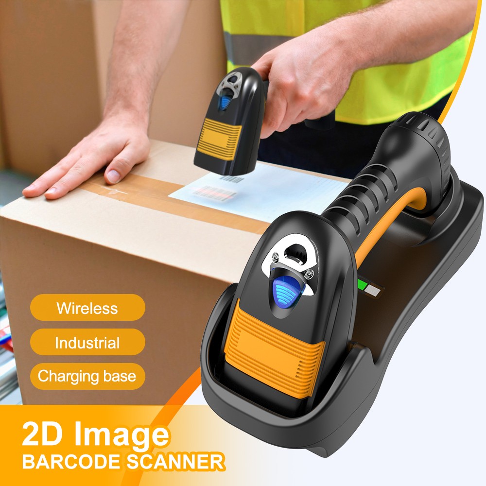 Wireless Handheld 2D Barcode Scanner 2.4g