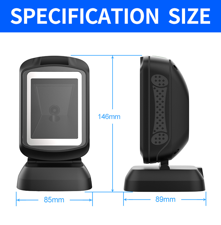 Auto Scanning Desktop Handheld USB Qr Code 1d 2D Barcode Scanner