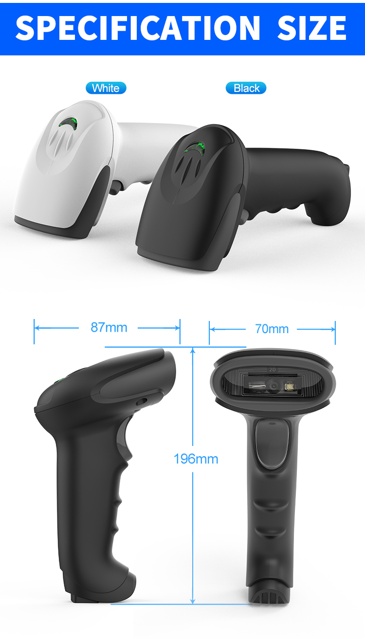 Wired 2D Handheld Barcode Scanner with Cheaper Price