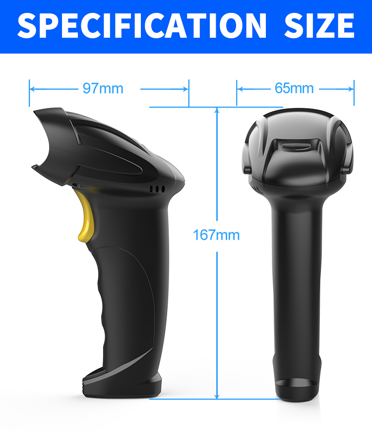 1d 2D Handheld Imager Qr Code Reader Barcode Scanner